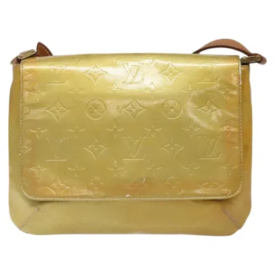 Pre-owned Louis Vuitton Thompson Street Gold Patent Leather Shoulder Bag ()