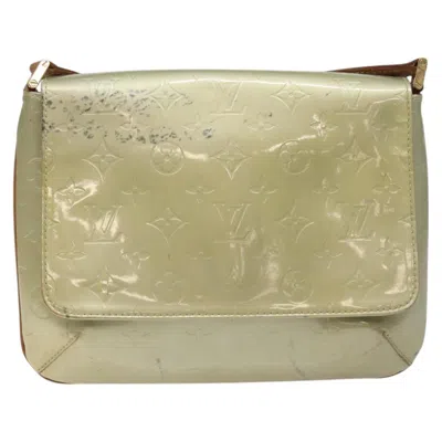 Pre-owned Louis Vuitton Thompson Street Grey Patent Leather Shoulder Bag ()