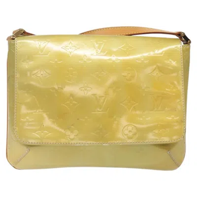 Pre-owned Louis Vuitton Thompson Street Yellow Patent Leather Shoulder Bag ()