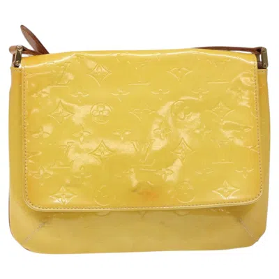 Pre-owned Louis Vuitton Thompson Street Yellow Patent Leather Shoulder Bag ()