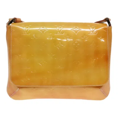 Pre-owned Louis Vuitton Thompson Street Yellow Patent Leather Shoulder Bag ()