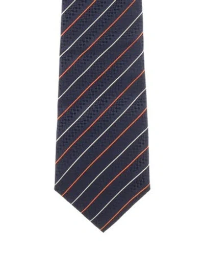 Pre-owned Louis Vuitton Tie In Blue