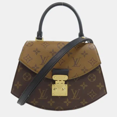 Pre-owned Louis Vuitton Tilsitt Handbag Monogram Reverse In Brown