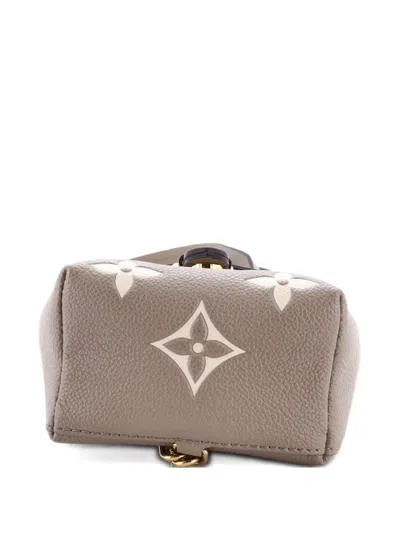 Pre-owned Louis Vuitton Tiny Bicolor Monogram Empreinte Giant Backpack In Neutral