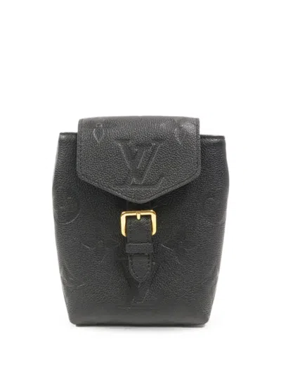 Pre-owned Louis Vuitton Tiny Monogram Empreinte Backpack In Black