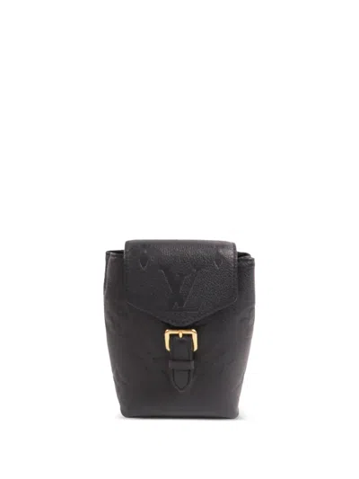 Pre-owned Louis Vuitton Tiny Monogram Empreinte Backpack In Black