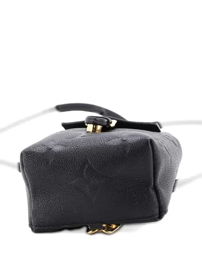 Pre-owned Louis Vuitton Tiny Monogram Empreinte Giant Backpack In Black
