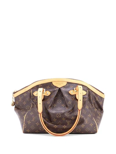 Pre-owned Louis Vuitton Tivoli Handbag Monogram Canvas Gm Satchel In Brown