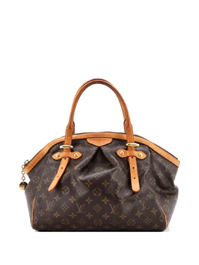 Pre-owned Louis Vuitton Tivoli Handbag Monogram Canvas Gm Satchel In Brown