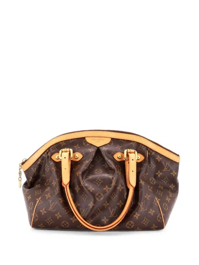 Pre-owned Louis Vuitton Tivoli Handbag Monogram Canvas Gm Satchel In Brown