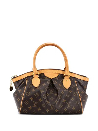 Pre-owned Louis Vuitton Tivoli Handbag Monogram Canvas Pm Satchel In Brown