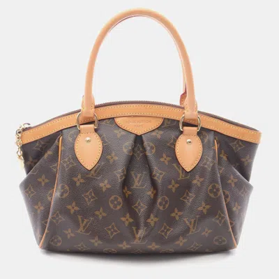 Pre-owned Louis Vuitton Tivoli Pm Hand Tote Bag Monogram Canvas In Brown