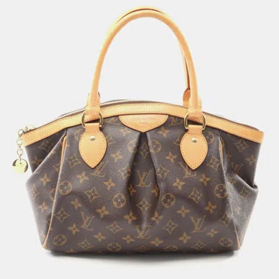 Pre-owned Louis Vuitton Tivoli Pm Hand Tote Bag Monogram Canvas In Brown