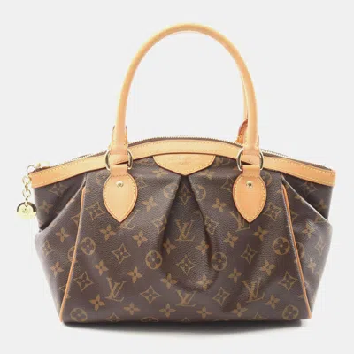 Pre-owned Louis Vuitton Tivoli Pm Hand Tote Bag Monogram Canvas Leather In Brown