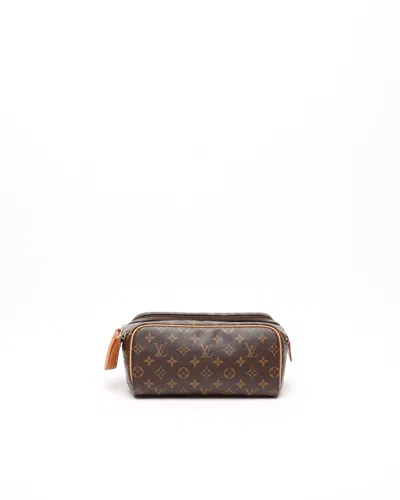 Pre-owned Louis Vuitton Toilet Dopp Pouch In Brown