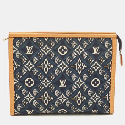 Pre-owned Louis Vuitton Toiletry Blue Since 1854 Canvas Pouch