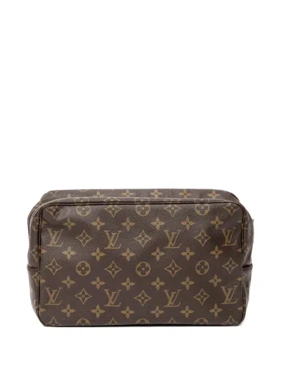 Pre-owned Louis Vuitton Toiletry Gm Makeup Bag In Brown