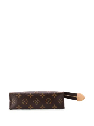 Pre-owned Louis Vuitton Toiletry Monogram Canvas 19 Pouch In 褐色