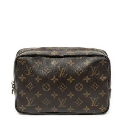 Pre-owned Louis Vuitton Toiletry Pouch In Brown