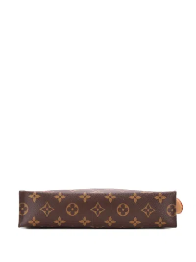 Pre-owned Louis Vuitton Toiletry Pouch Monogram Canvas 26 Clutch Bag In Brown