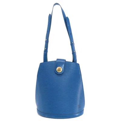 Pre-owned Louis Vuitton Toledo Blue Epi Leather Tote Bag ()