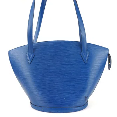 Pre-owned Louis Vuitton Toledo Blue Epi Leather Tote Bag ()