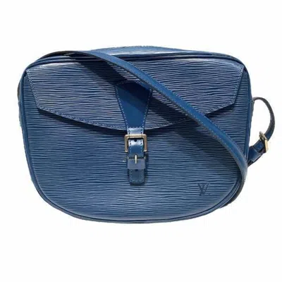 Pre-owned Louis Vuitton Toledo Blue Leather Shoulder Bag ()