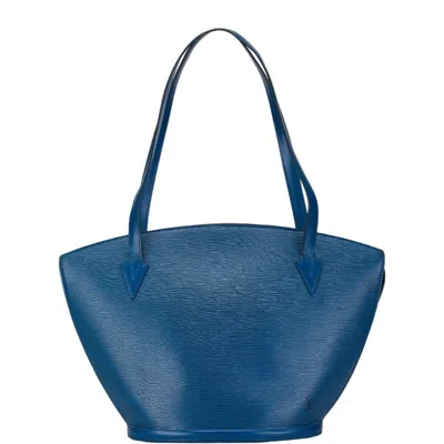Pre-owned Louis Vuitton Toledo Blue Leather Shoulder Bag Tote Bag ()