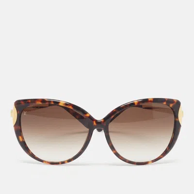Pre-owned Louis Vuitton Tortoise Brown Gradient Z0756w Garance Cat Eye Sunglasses