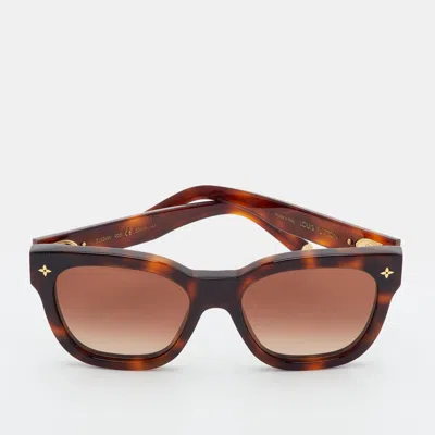 Pre-owned Louis Vuitton Tortoise/brown Gradient Z1524w My Monogram Square Sunglasses