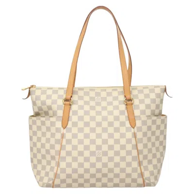 Pre-owned Louis Vuitton Totally Canvas Tote Bag () In White