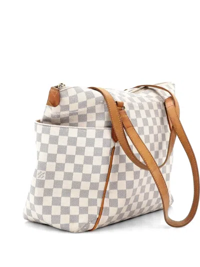 Pre-owned Louis Vuitton Totally Handbag Damier Gm Shoulder Bag In White