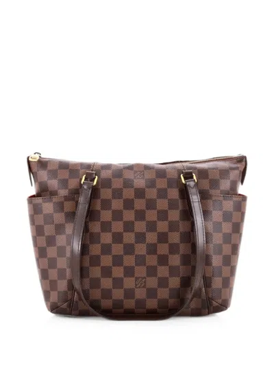 Pre-owned Louis Vuitton Totally Handbag Damier Pm Shoulder Bag In Brown