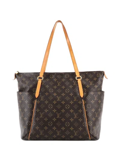 Pre-owned Louis Vuitton Totally Handbag Monogram Canvas Gm Shoulder Bag In Brown