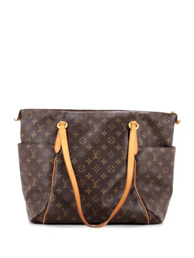 Pre-owned Louis Vuitton Totally Handbag Monogram Canvas Gm Shoulder Bag In Brown