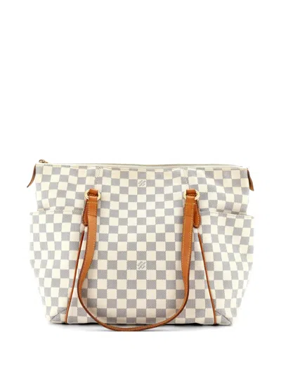 Pre-owned Louis Vuitton Totally Handbag Monogram Canvas Mm Shoulder Bag In White