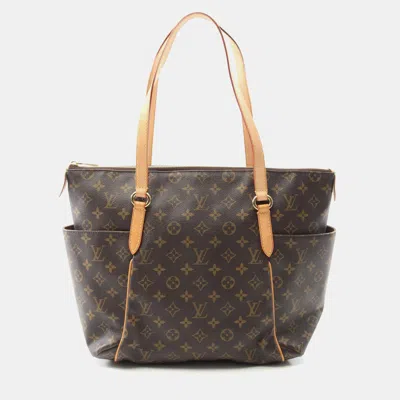 Pre-owned Louis Vuitton Totally Mm Brown Monogram Canvas Tote Bag