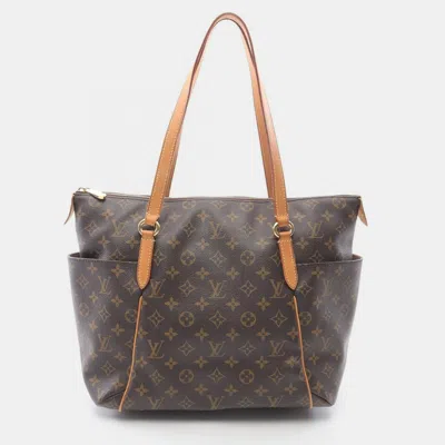 Pre-owned Louis Vuitton Totally Mm Shoulder Tote Bag Monogram Canvas Brown