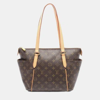 Pre-owned Louis Vuitton Totally Pm Brown Monogram Canvas Tote