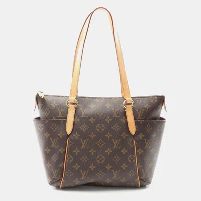 Pre-owned Louis Vuitton Totally Pm Brown Monogram Canvas Tote