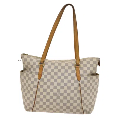 Pre-owned Louis Vuitton Totally White Canvas Tote Bag ()
