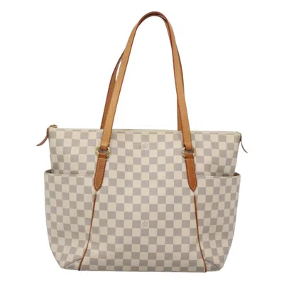 Pre-owned Louis Vuitton Totally White Canvas Tote Bag ()