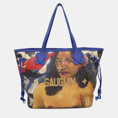 Pre-owned Louis Vuitton Tote Bag Monogram Cerruty Masters Collection Gauguin Neverfull Mm