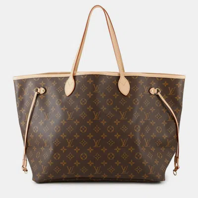 Pre-owned Louis Vuitton Tote Bag Monogram Neverfull Gm In Brown