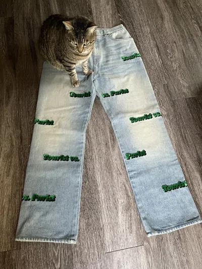 Pre-owned Louis Vuitton Tourist Vs Purist Denim Jeans | ModeSens