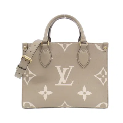 Pre-owned Louis Vuitton Tourterelle Leather Handbag Shoulder Bag ()