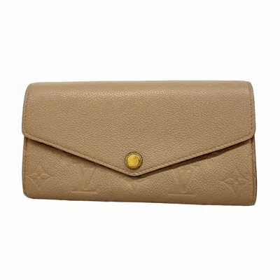 Pre-owned Louis Vuitton Tourterelle Long Wallet (bi-fold) () In Gray
