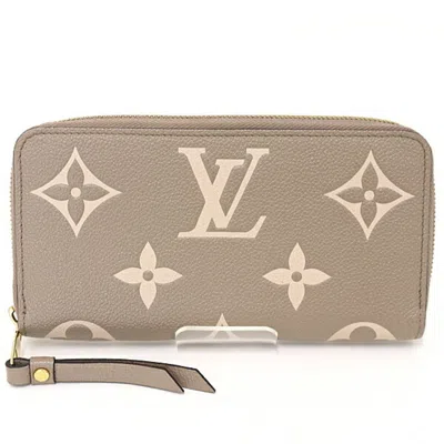 Pre-owned Louis Vuitton Tourterelle Monogram Empreinte Long Wallet (bi-fold) ()