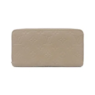 Pre-owned Louis Vuitton Tourterelle Monogram Empreinte Long Wallet (bi-fold) ()