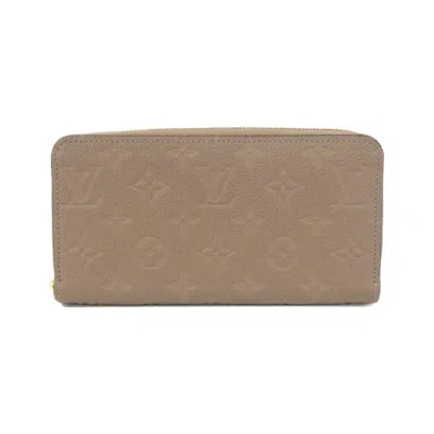 Pre-owned Louis Vuitton Tourterelle Monogram Empreinte Long Wallet (bi-fold) ()